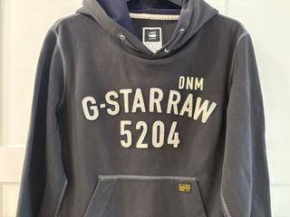 Felpa G-Star RAW grigia con stampa