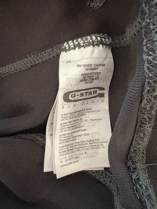 Felpa G-Star RAW grigia con stampa