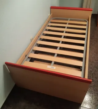 Cama nido 90x190 madera y metal nueva