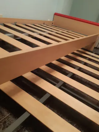 Cama nido 90x190 madera y metal nueva