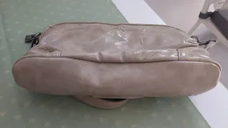 Bolso Twin-Set Beige con Lazo Plateado