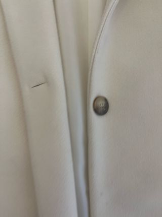 Cappotto in panno avorio