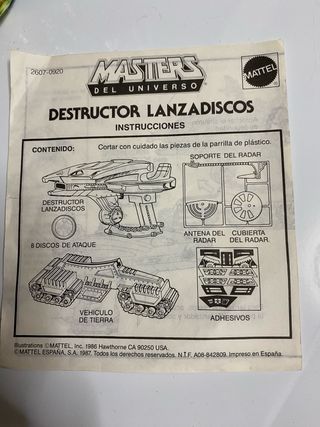 Masters del Universo Destructor Lanzadiscos
