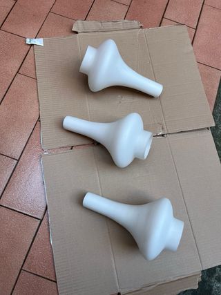 Lampadario Vintage Design Stilnovo vetri opalini