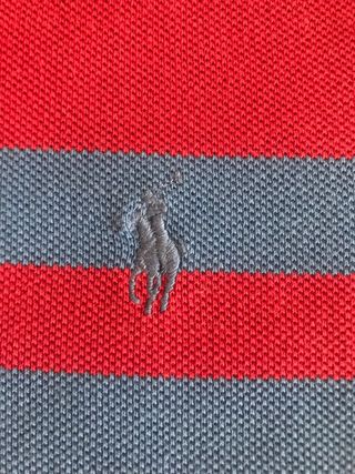 Polo Ralph Lauren Rayas Rojo/Azul Talla XL