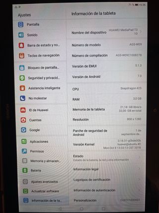 Huawei Mediapad T3 Negro