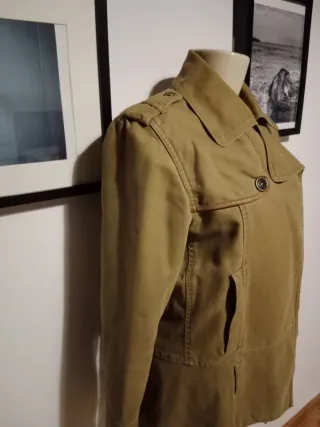 Chaqueta estilo safari algodón grueso