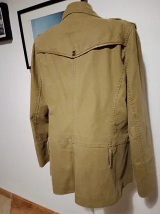 Chaqueta estilo safari algodón grueso