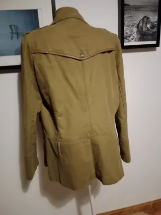 Chaqueta estilo safari algodón grueso