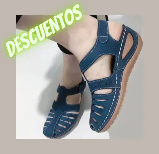 Sandalias casuales azules talla 37