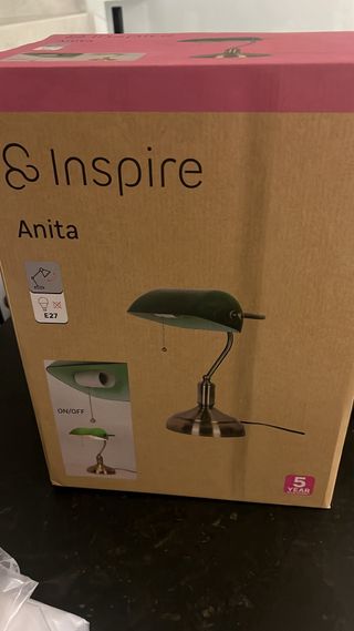 Flexo Inspire Anita latón y cristal verde