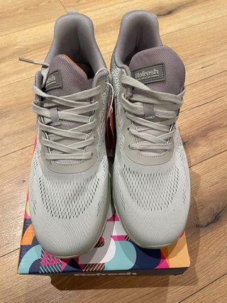 Zapatillas Refresh Unisex Gris y Naranja