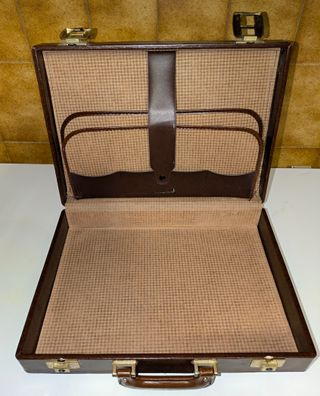 Valigetta 24 ore vintage ecopelle