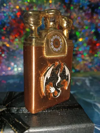 PromoMechero de gas tipo Zippo con rueda suerte