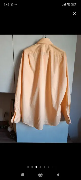 Camicia Uomo Hugo Boss Gialla arancio Taglia L