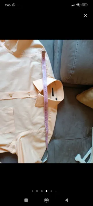 Camicia Uomo Hugo Boss Gialla arancio Taglia L