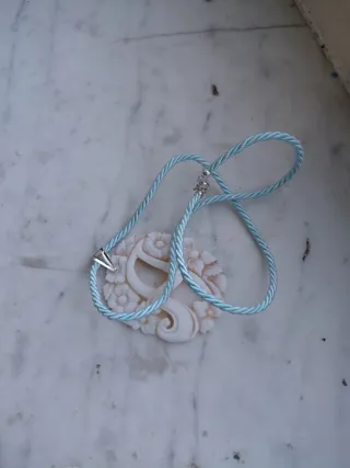 Ciondolo Cammeo Lettera A + Laccio omaggio