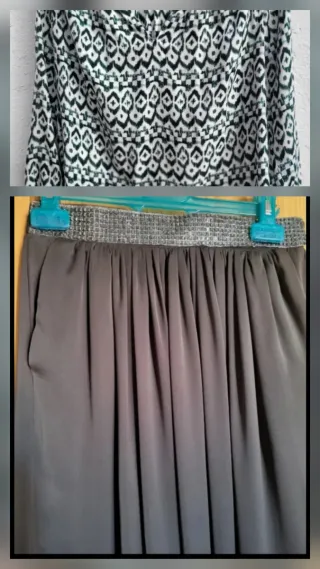 Conjunto Blusa Massimo Dutti y Falda Larga