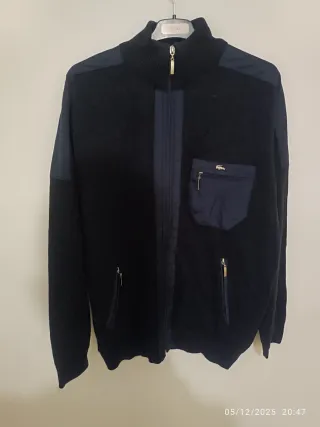 Jersey Lacoste Negro y Azul