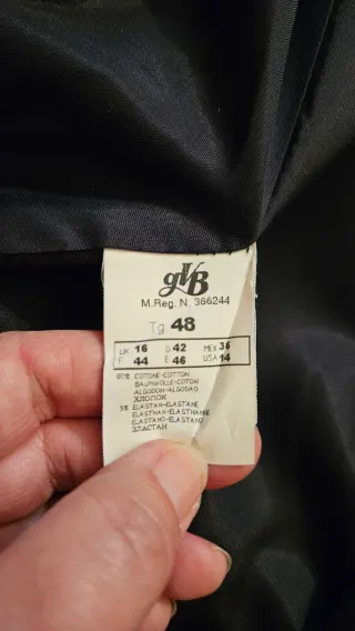 Giacca velluto grigia