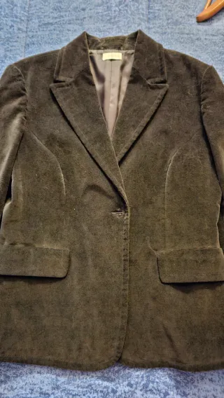 Giacca velluto grigia