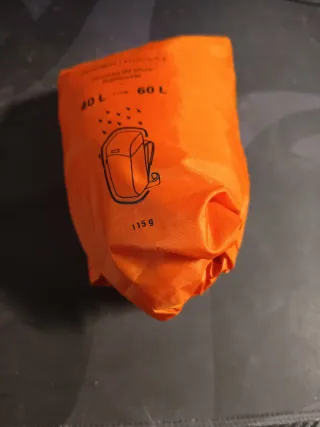 Funda Impermeable Mochila 40-60L Naranja