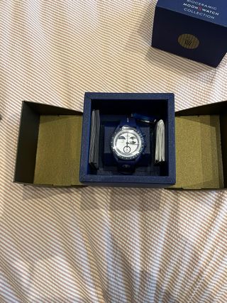 Orologio Swatch Moonswatch Moonshine Gold Snoopy palomitas