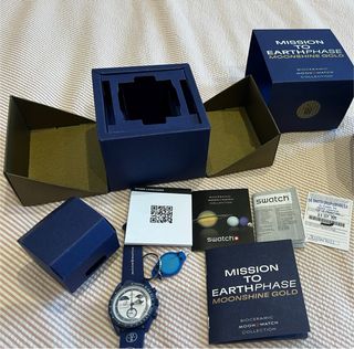 Orologio Swatch Moonswatch Moonshine Gold Snoopy palomitas