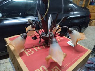 Lámpara de techo italiana diseño floral