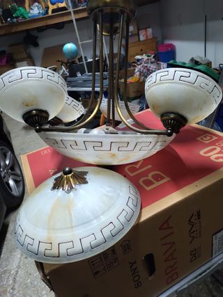 Lámpara de techo italiana diseño floral