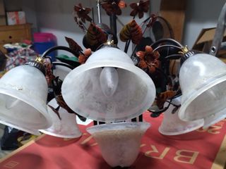 Lámpara de techo italiana diseño floral