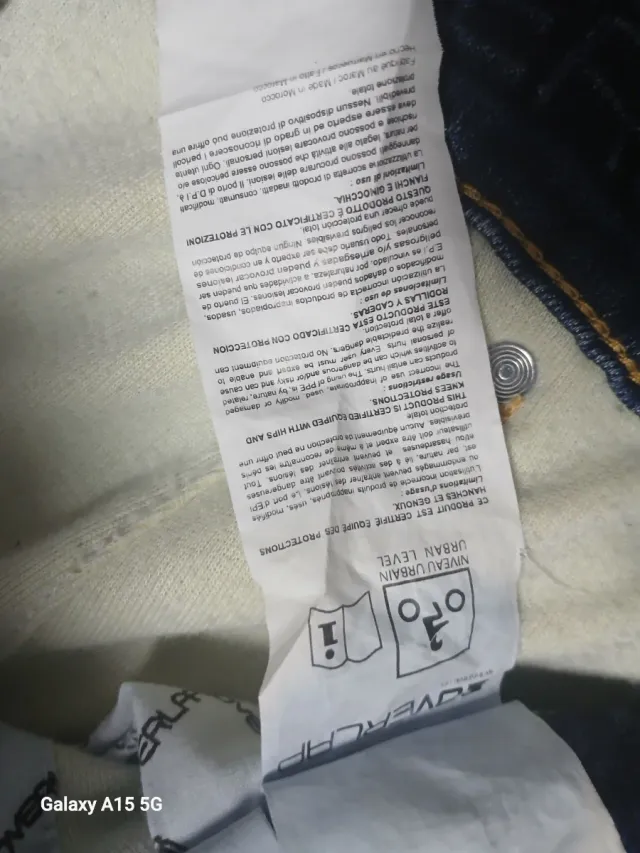 Tejanos moto con protecciones