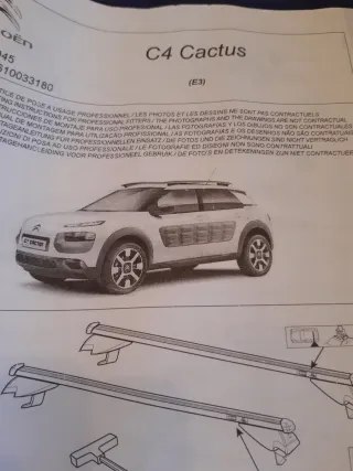 Barras de techo Citroën C4 Cactus nuevas