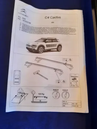 Barras de techo Citroën C4 Cactus nuevas