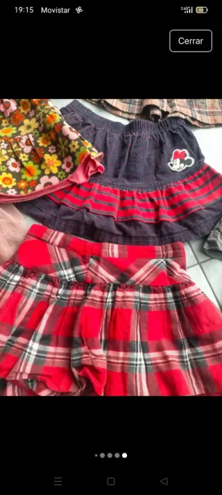 Lote 7 Faldas Niña 4-5 Años