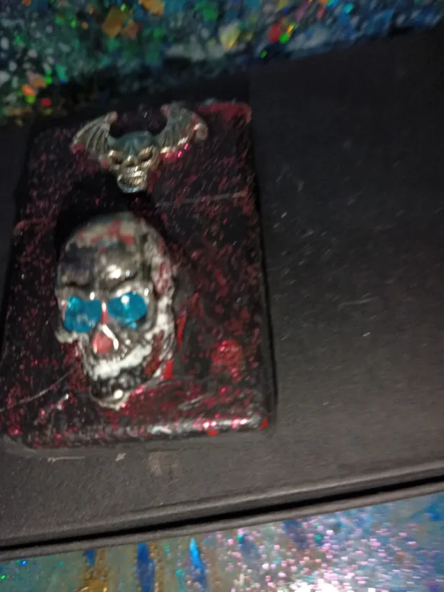 Encendedor tipo Zippo deseño 1 Calavera Acero