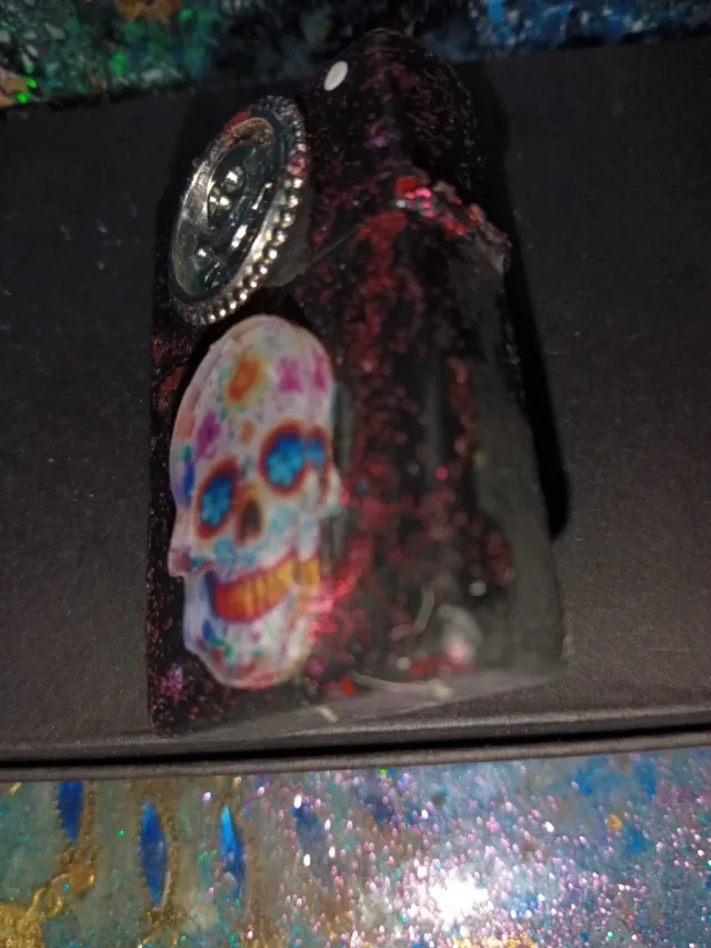 Encendedor tipo Zippo deseño 1 Calavera Acero