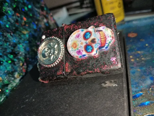 Encendedor tipo Zippo deseño 1 Calavera Acero