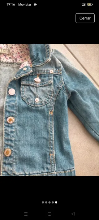 Cazadora vaquera niña 4 años