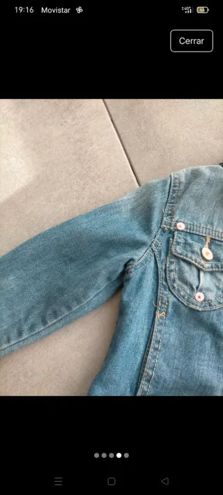 Cazadora vaquera niña 4 años