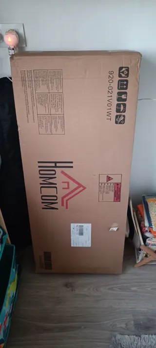 Escritorio HOMCOM Apilable con Ruedas