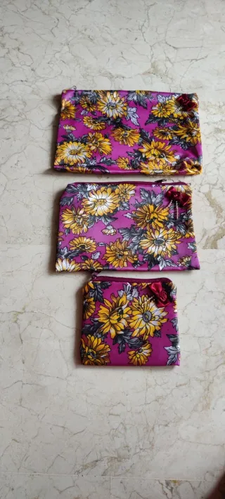 3 neceseres estampados de varos tamañ ok s