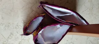 3 neceseres estampados de varos tamañ ok s