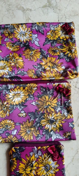 3 neceseres estampados de varos tamañ ok s