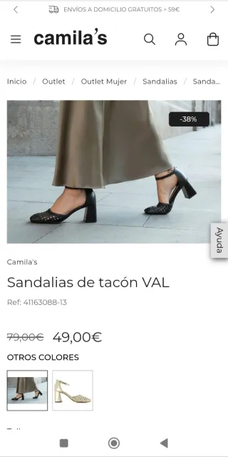 Sandalias de tacón Camila's VAL