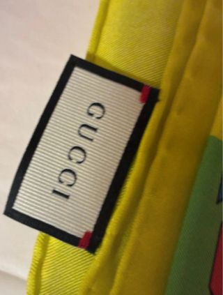 Foulard Gucci GG Logo Verde Giallo