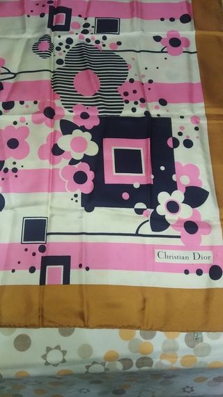 Foulard Dior autentico 100% seta made in France