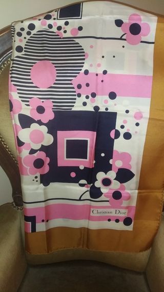 Foulard Dior autentico 100% seta made in France