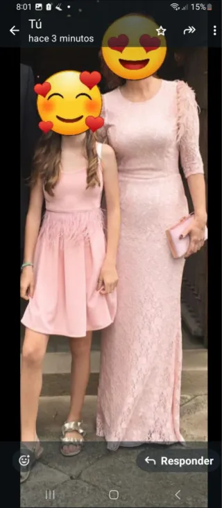 Vestido de fiesta rosa