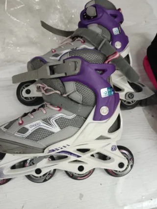 Funda y  patines talla 35-38